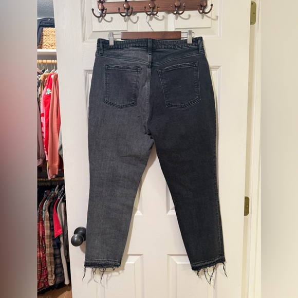 Abercrombie & Fitch Curve Love The Skinny High Rise Two Tone Jeans - Picture 6 of 6